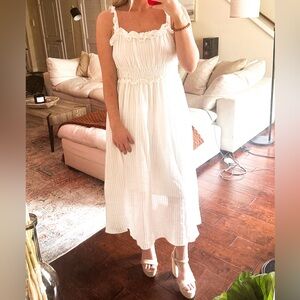 White boho dress - vestique